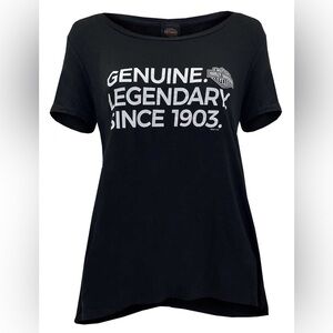Harley-Davidson® Black Women's Legendary Loose Fit‎ Short Sleeve Swing Tee